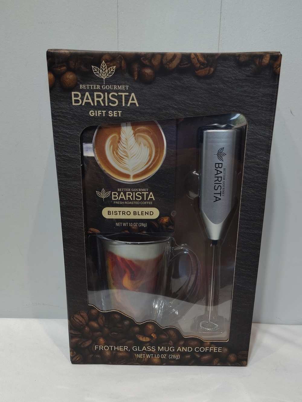 Better‎ Gourmet Barista Gift Set with Frother Coffee and Mug